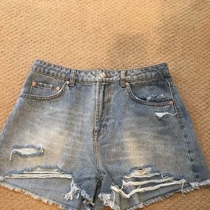 Shorts | Agolde Dupe Distressed Denim 